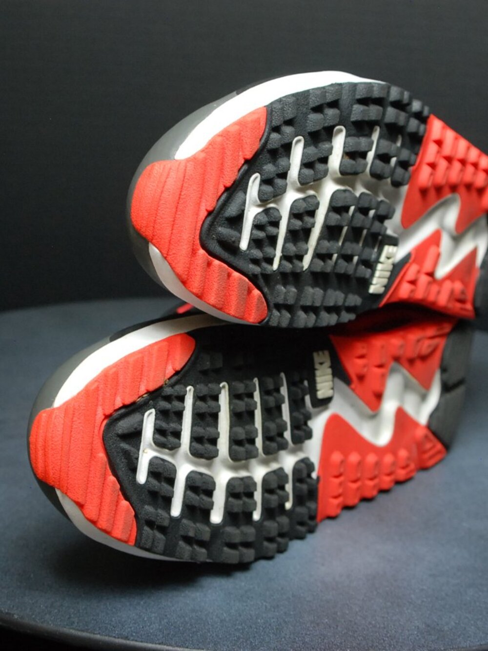Nike Air Max 90 Golf Shoes Men's US Black/White/Infrared CU9978 010 - Picture 11 of 12